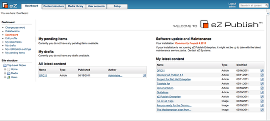 PHP开源CMS系统,eZ Publish 2012.9 发布